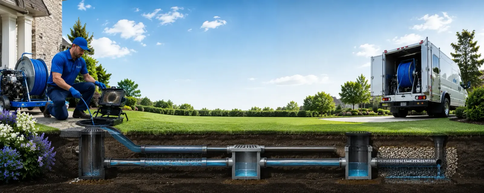 Outdoor drain cleaning information for Barrington, NJ